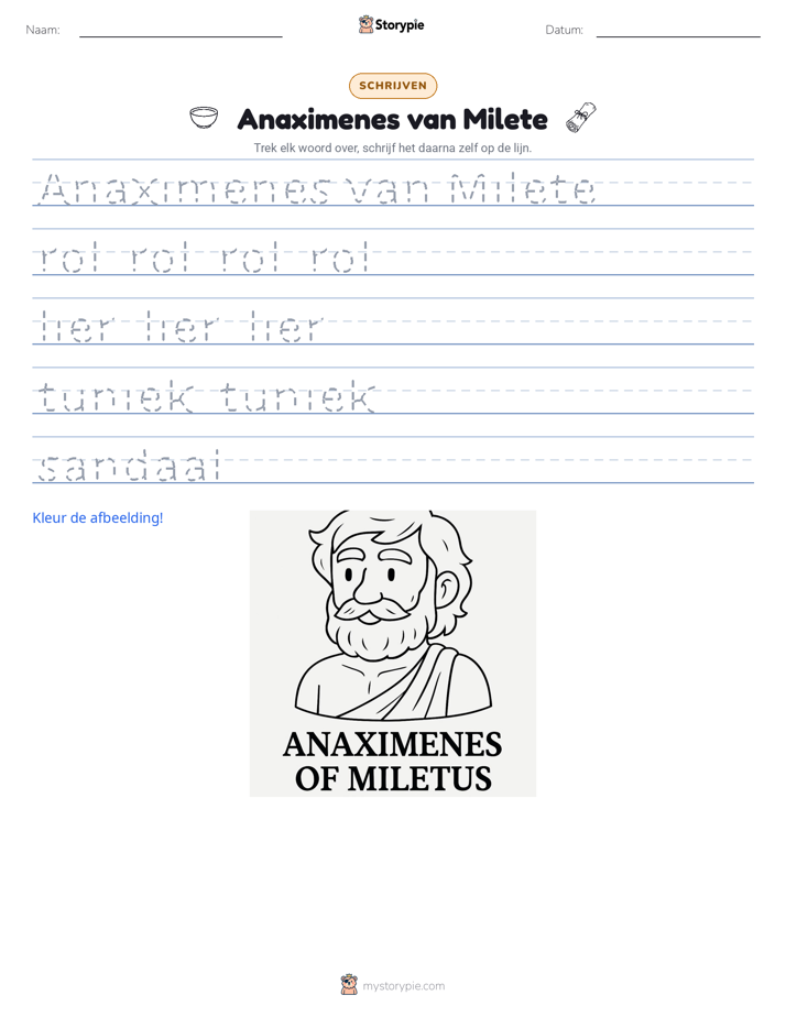 Schrijf Oefening