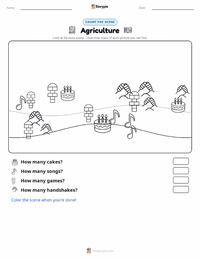 Agriculture printable worksheet preview