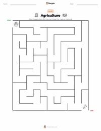 Agriculture printable worksheet preview