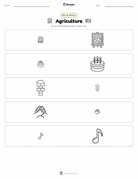 Agriculture printable worksheet preview