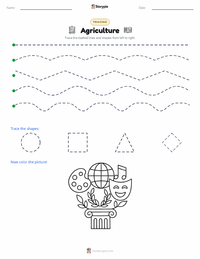 Agriculture printable worksheet preview