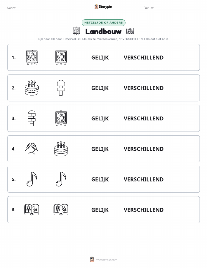 Zelfde of Verschillend