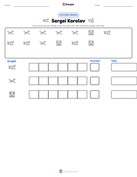 Sergei Korolev printable worksheet preview