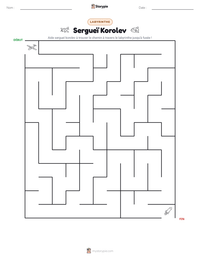 Aperçu de la feuille de travail imprimable Sergueï Korolev