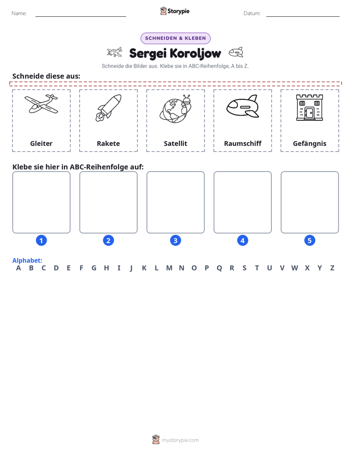 Schneiden & Einfügen Alphabet
