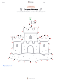 Ocean Waves printable worksheet preview