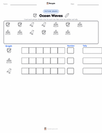 Ocean Waves printable worksheet preview