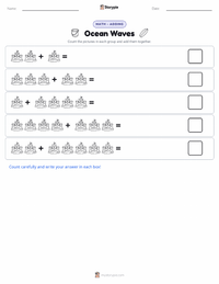 Ocean Waves printable worksheet preview