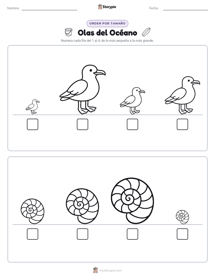 Orden de Tamaños