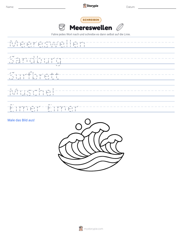 Schreibübung