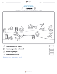 Tsunami printable worksheet preview