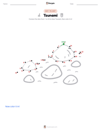 Tsunami printable worksheet preview