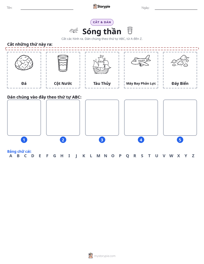 Cắt & Dán Chữ Cái
