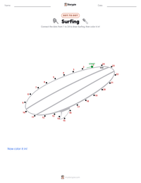 Surfing printable worksheet preview