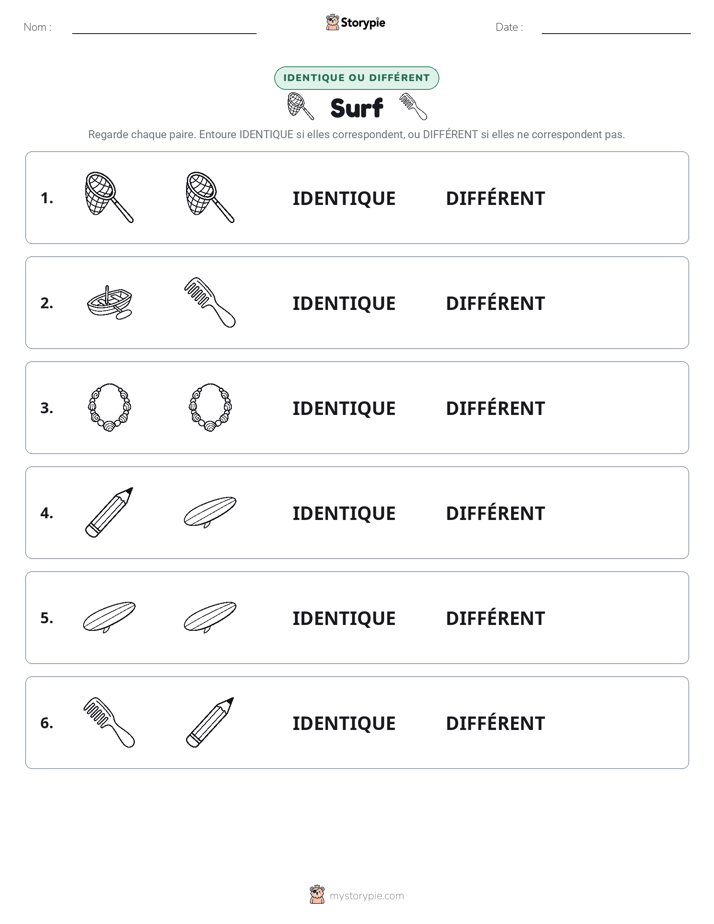 Identique ou Différent