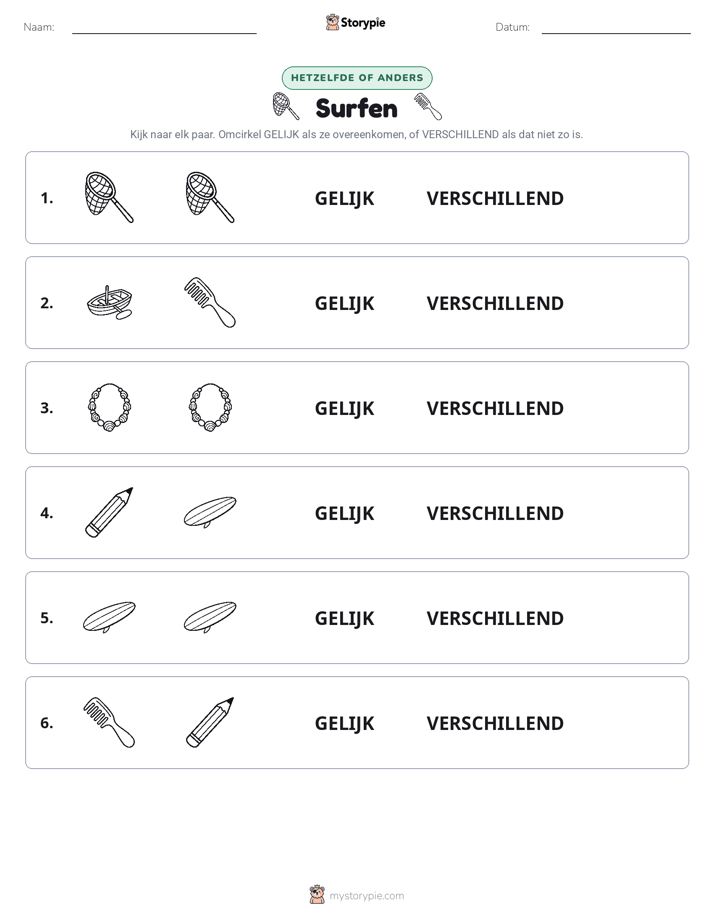 Zelfde of Verschillend