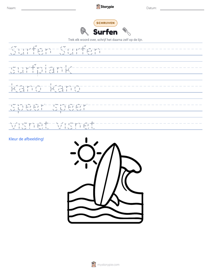 Schrijf Oefening
