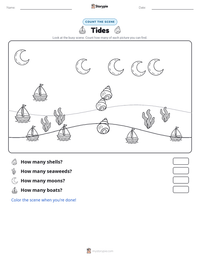 Tides printable worksheet preview