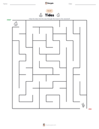Tides printable worksheet preview