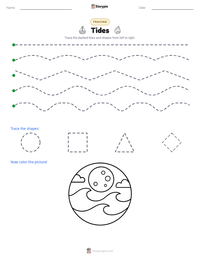 Tides printable worksheet preview
