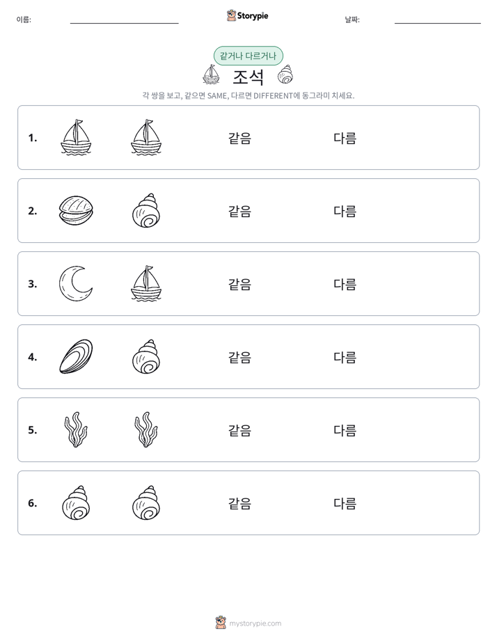 같은 것 또는 다른 것