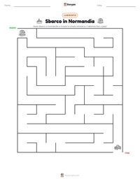 Anteprima della scheda stampabile di Sbarco in Normandia