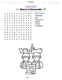 Anteprima della scheda stampabile di Sbarco in Normandia