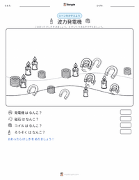 発電機 の印刷可能ワークシートプレビュー