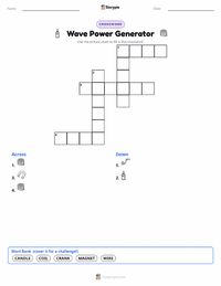 Wave Power Generator printable worksheet preview