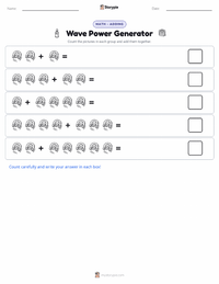 Wave Power Generator printable worksheet preview
