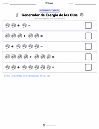 Vista previa de la hoja de trabajo imprimible de Generador Eléctrico
