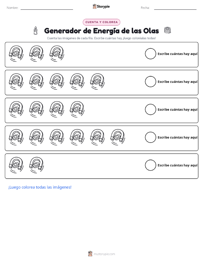Contar y Colorear
