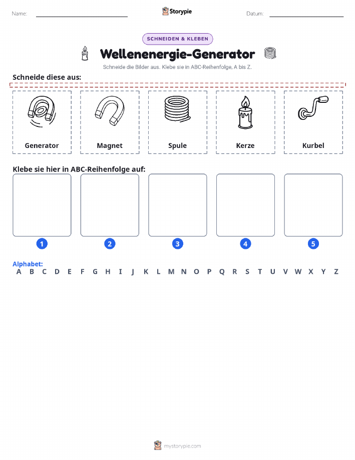 Schneiden & Einfügen Alphabet