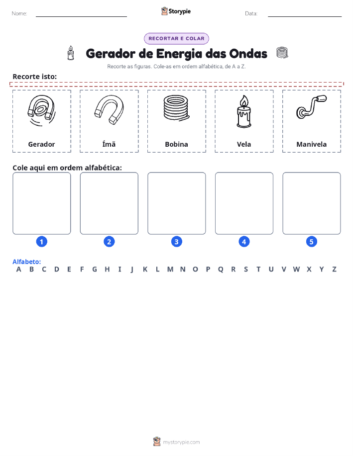 Recortar & Colar Alfabeto