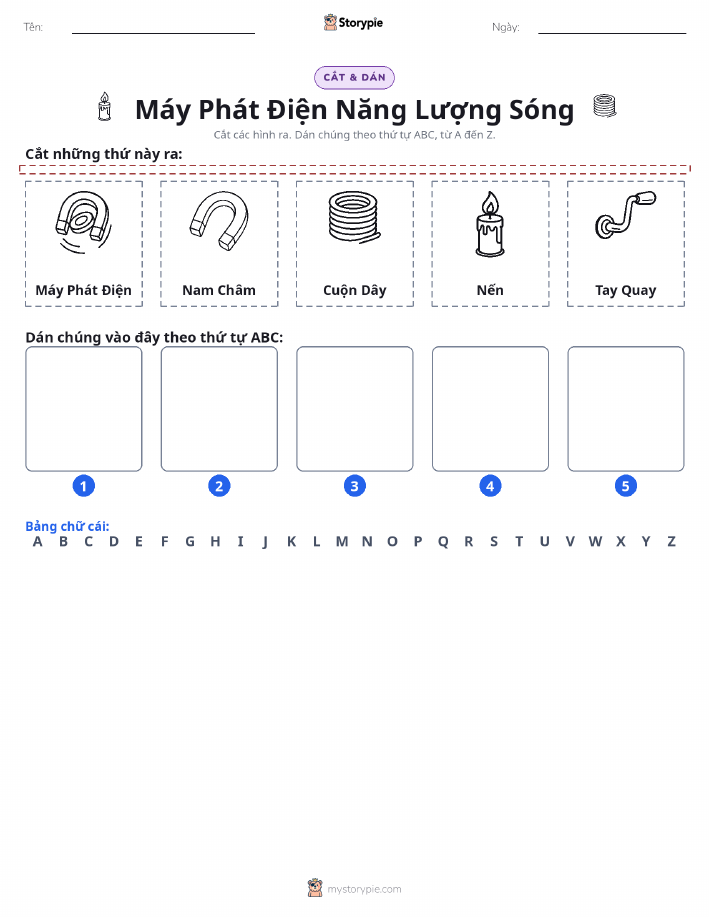 Cắt & Dán Chữ Cái