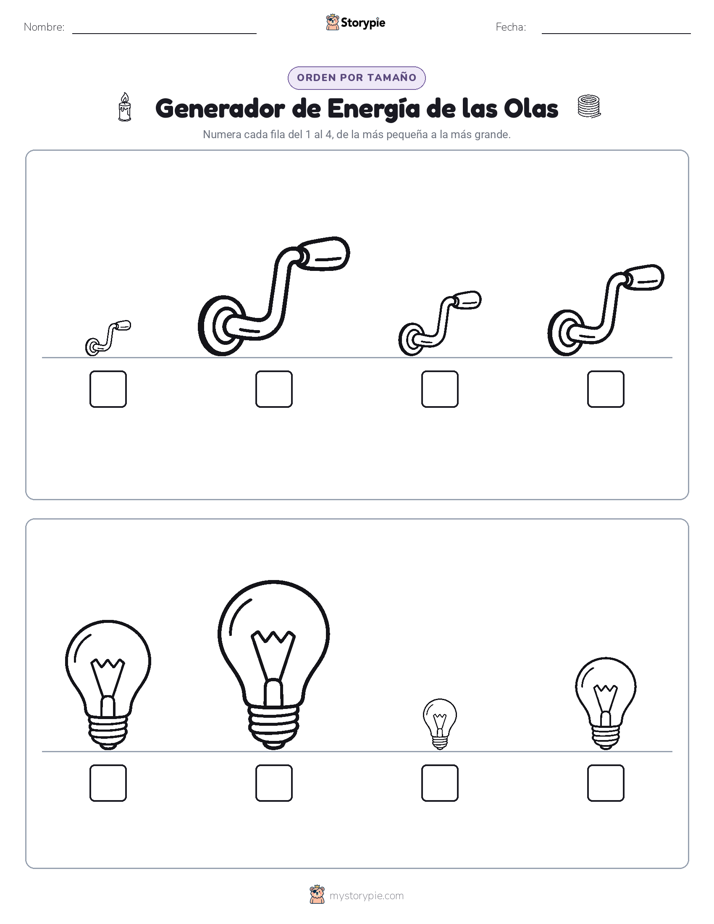 Orden de Tamaños