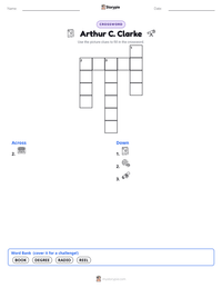 Arthur C. Clarke printable worksheet preview