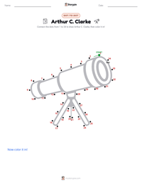 Arthur C. Clarke printable worksheet preview
