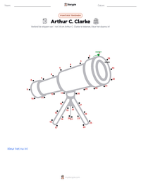 Arthur C. Clarke afdrukbare werkblad voorbeeld