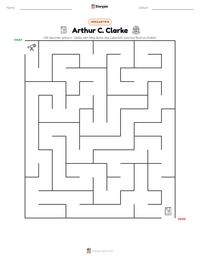 Arthur C. Clarke druckbare Arbeitsblatt Vorschau