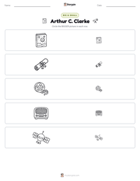 Arthur C. Clarke printable worksheet preview