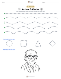 Arthur C. Clarke druckbare Arbeitsblatt Vorschau