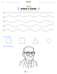 Arthur C. Clarke printable worksheet preview
