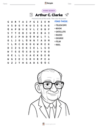 Arthur C. Clarke printable worksheet preview