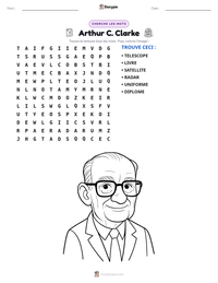 Aperçu de la feuille de travail imprimable Arthur C. Clarke