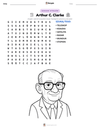 Podgląd drukowalnego arkusza ćwiczeń Arthur C. Clarke