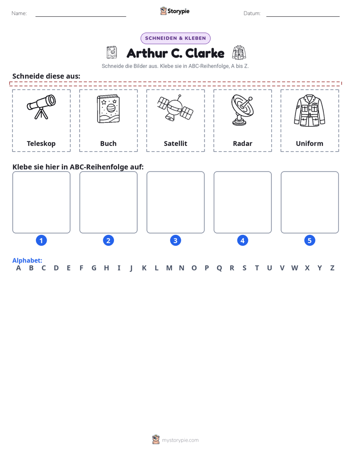 Schneiden & Einfügen Alphabet