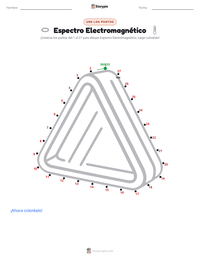 Vista previa de la hoja de trabajo imprimible de Espectro Electromagnético