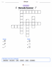 Barcode Scanner printable worksheet preview