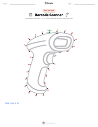 Barcode Scanner printable worksheet preview